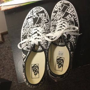 Vans Mens OTW Repeat Authentic Black & White Shoes
